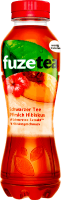 Getränke und Mixer Fuze Tea Schwarzer Tee Pfirsich Hibiskus Halbe Flasche 37 cl