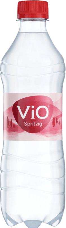 Envío gratis | Caja de 18 unidades Agua Vio Spritzig Con Gas, Mineral Natural, Spritz Alemania Botella Medium 50 cl