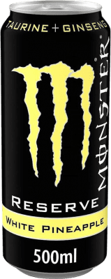 饮料和搅拌机 盒装12个 Monster Energy White Pineapple 预订 瓶子 Medium 50 cl