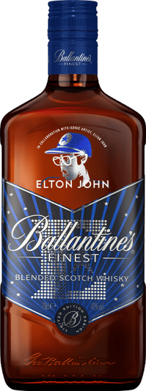 送料無料 | ブレンデッドウイスキー Ballantine's Elton John 限定版 スコットランド イギリス 70 cl