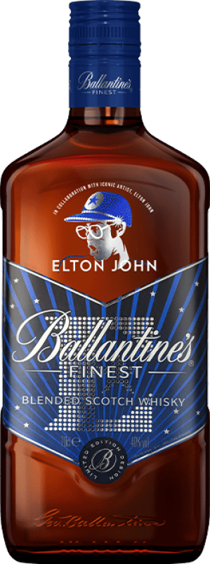 Envío gratis | Whisky Blended Ballantine's Finest Elton John Edition Escocia Reino Unido 70 cl