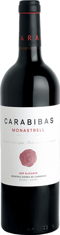 Бесплатная доставка | Красное вино Sierra de Cabreras Carabibas D.O. Alicante Испания Monastrell 75 cl