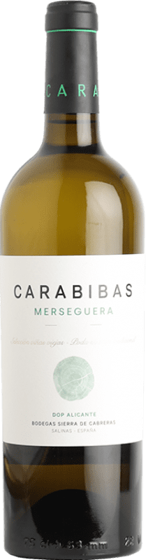 Envoi gratuit | Vin blanc Sierra de Cabreras Carabibas D.O. Alicante Espagne Merseguera 75 cl