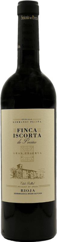 Бесплатная доставка | Красное вино Hermanos Peciña Finca Iscorta Гранд Резерв D.O.Ca. Rioja Испания Tempranillo, Grenache 75 cl