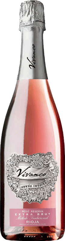 31,95 € Бесплатная доставка | Розовое игристое Vivanco Cuveé Inédita Rosado Экстра-Брут Резерв D.O.Ca. Rioja