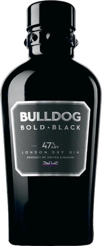 53,95 € Envío gratis | Ginebra Gin Bulldog Bold Black — Edición Negra Juniper — Enebro, Lavender — Lavanda