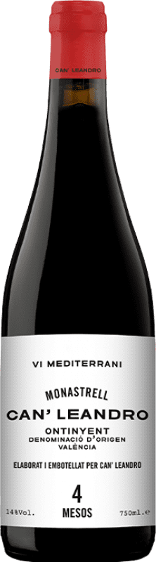 Envio grátis | Vinho tinto Can Leandro 4 Meses D.O. Valencia Comunidade Valenciana Espanha Grenache, Monastrell 75 cl