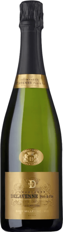 Free Shipping | White sparkling Delavenne Père & Fils Bouzy Grand Cru Millésimé Brut A.O.C. Champagne France Pinot Black, Chardonnay 75 cl