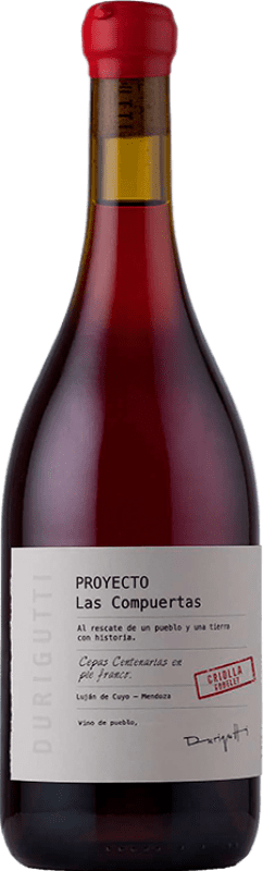 Kostenloser Versand | Rotwein Durigutti Proyecto Las Compuertas Criolla Gobelet Luján de Cuyo Argentinien 75 cl