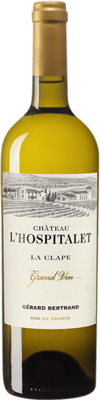 送料無料 | 白ワイン Gérard Bertrand Château l'Hospitalet Grand Blanc A.O.P. La Clape フランス Grenache White, Viognier, Vermentino, Bourboulenc 75 cl