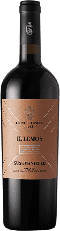 19,95 € Spedizione Gratuita | Vino rosso Leone De Castris Il Lemos I.G.T. Salento