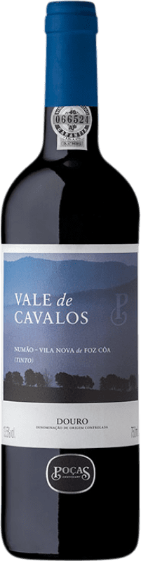 Free Shipping | Red wine Poças Júnior Vale de Cavalos Tinto I.G. Douro Portugal Touriga Franca, Touriga Nacional, Tinta Roriz, Tinta Barroca 75 cl