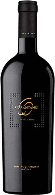 36,95 € | Красное вино San Marzano Sessantanni Limited Edition D.O.C. Primitivo di Manduria Италия Primitivo 75 cl