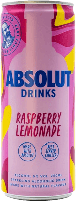 Напитки и миксеры Absolut Raspberry Lemon Алюминиевая банка 25 cl