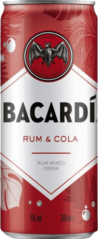 Envio grátis | Mixer Bacardí Bahamas Lata 25 cl Cola, Rum