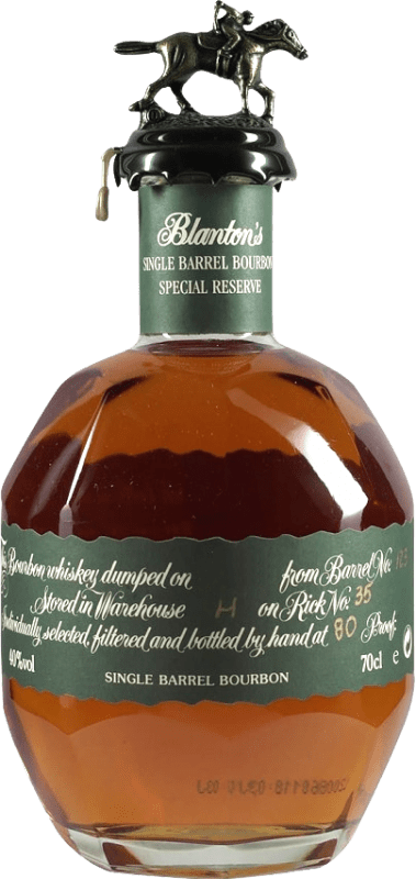36,95 € Spedizione Gratuita | Whisky Bourbon Blanton's Speciale Riserva 7 Anni