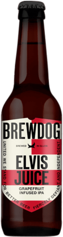 Free Shipping | Beer BrewDog Elvis Juice United Kingdom One-Third Bottle 33 cl