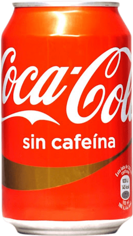 Envio grátis | Refrescos e Mixers Coca-Cola Sin Cafeína Espanha Lata 33 cl