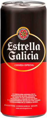 免费送货 | 啤酒 Estrella Galicia 加利西亚 西班牙 铝罐 33 cl