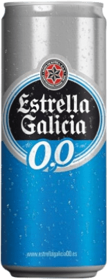 Beer Estrella Galicia 0,0 Can 33 cl Alcohol-Free