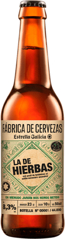 Envoi gratuit | Bière Estrella Galicia Galice Espagne Bouteille Medium 50 cl Hierbas — Herbes