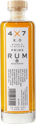 Rum 4x7 Rum. Single Vintage Prime Rum XO Medium Bottle 50 cl