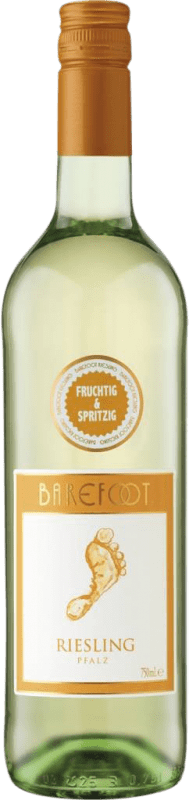 Envoi gratuit | Vin blanc Barefoot Q.b.A. Pfälz Pfälz Allemagne Riesling 75 cl