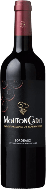 Envio grátis | Vinho tinto Philippe de Rothschild Mouton Cadet Rouge A.O.C. Bordeaux Bordeaux França Merlot, Cabernet Sauvignon, Cabernet Franc Garrafa Magnum 1,5 L