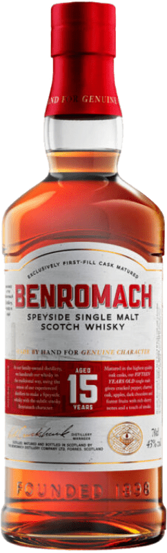 送料無料 | ウイスキーシングルモルト Benromach スコットランド イギリス 15 年 70 cl