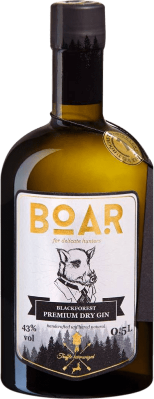 61,95 € Envío gratis | Ginebra Gin Boar Botella Medium 50 cl Black Forest — Selva Negra