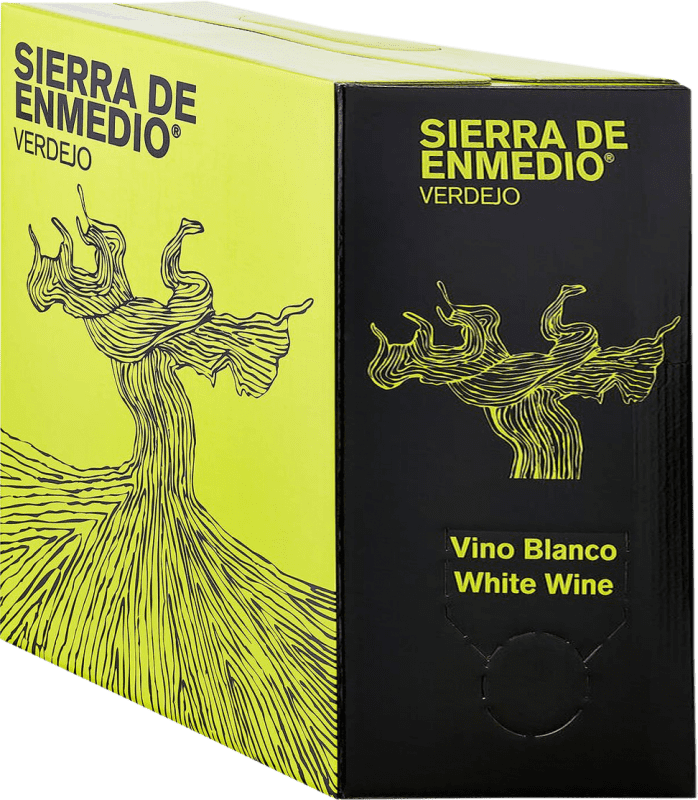 Бесплатная доставка | Белое вино Alceño Sierra de Enmedio D.O. Jumilla Регион Мурсия Испания Verdejo Bag in Box 5 L