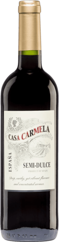 7,95 € | Red wine Castaño Casa Carmela Tinto Semi-Dry Semi-Sweet D.O. Yecla Region of Murcia Spain Monastrell 75 cl