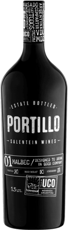 Envío gratis | Vino tinto El Portillo I.G. Valle de Uco Mendoza Argentina Malbec Botella Magnum 1,5 L