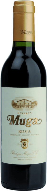 12,95 € Free Shipping | Red wine Muga Reserve D.O.Ca. Rioja Half Bottle 37 cl