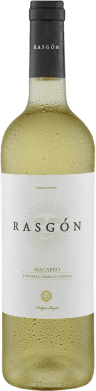 5,95 € | Белое вино Rasgón Rasgón D.O. La Mancha Кастилья-Ла-Манча Испания Nebbiolo, Macabeo 75 cl