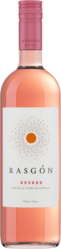 Free Shipping | Rosé wine Rasgón Rasgón Rosado D.O. La Mancha Castilla la Mancha Spain Tempranillo 75 cl