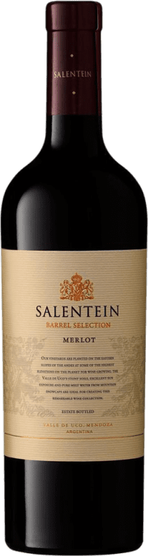 Бесплатная доставка | Красное вино Salentein Barrel Selection I.G. Valle de Uco Мендоса Аргентина Merlot 75 cl