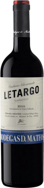 Free Shipping | Red wine D. Mateos Letargo D.O.Ca. Rioja The Rioja Spain Tempranillo 75 cl