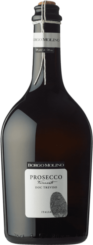 13,95 € | Белое игристое Borgo Molino Spago Frizzante брют D.O.C. Prosecco Venecia Италия Glera 75 cl