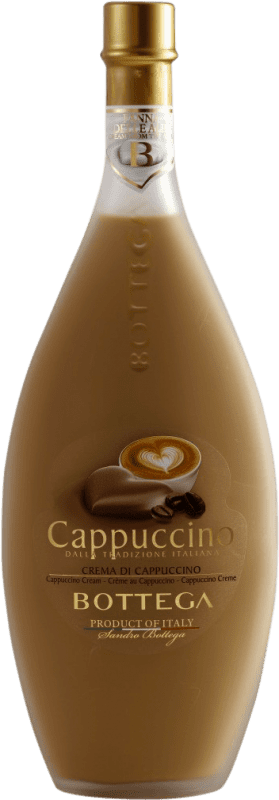 25,95 € Envío gratis | Crema de Licor Bottega Cappuccino I.G.T. Veneto Botella Medium 50 cl