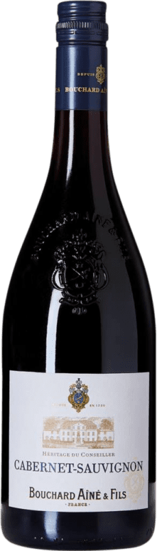 Free Shipping | Red wine Bouchard Ainé Héritage du Conseiller I.G.P. Vin de Pays d'Oc Bordeaux France Cabernet Sauvignon 75 cl