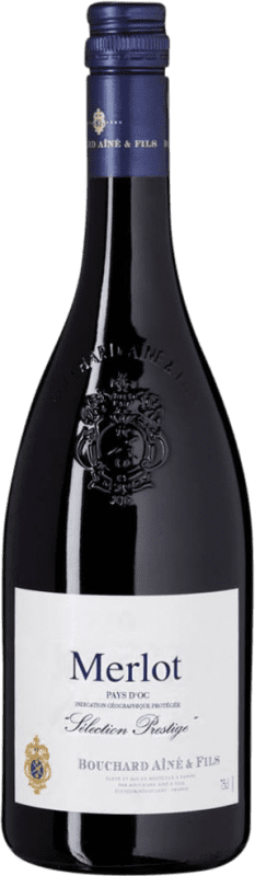 Free Shipping | Red wine Bouchard Ainé Sélection Prestige I.G.P. Vin de Pays d'Oc Bordeaux France Merlot 75 cl