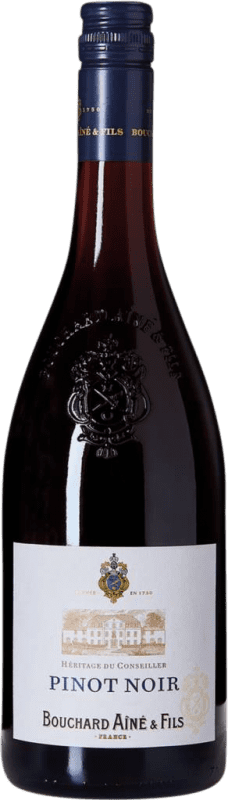 Envio grátis | Vinho tinto Bouchard Aîné Héritage du Conseiller I.G.P. Vin de Pays d'Oc Bordeaux França Pinot Preto 75 cl