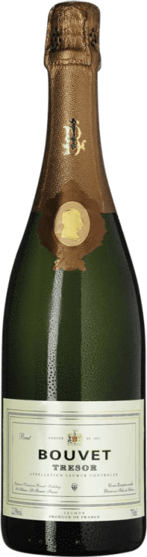 Envoi gratuit | Blanc mousseux Bouvet Ladubay Tresor Blanc Brut A.O.C. Saumur Loire France Chardonnay, Chenin Blanc 75 cl