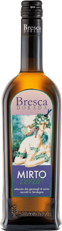 Envío gratis | Licores Bresca Dorada Mirto Verde Cerdeña Italia Botella Medium 50 cl