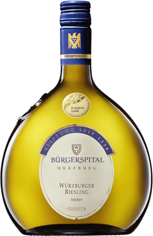 送料無料 | 白ワイン Bürgerspital Heiligen Geist Würzburger ドライ Franken ドイツ Riesling 75 cl