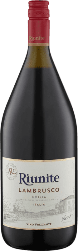 免费送货 | 红酒 Riunite Rosso I.G.T. Emilia Romagna 艾米利亚 - 罗马涅 意大利 Lambrusco 瓶子 Magnum 1,5 L