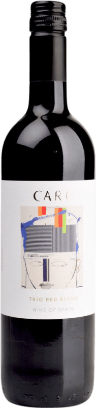 Бесплатная доставка | Красное вино Care Trio Blend D.O. Cariñena Арагон Испания Grenache, Nebbiolo, Cabernet 75 cl