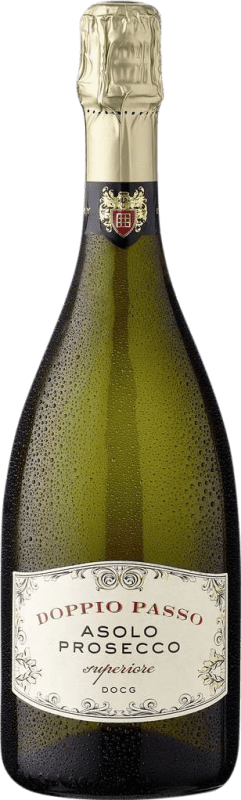 Free Shipping | White sparkling Botter Carlo Doppio Passo Superiore Spumante Dry Dry D.O.C.G. Asolo Prosecco Venecia Italy Glera 75 cl