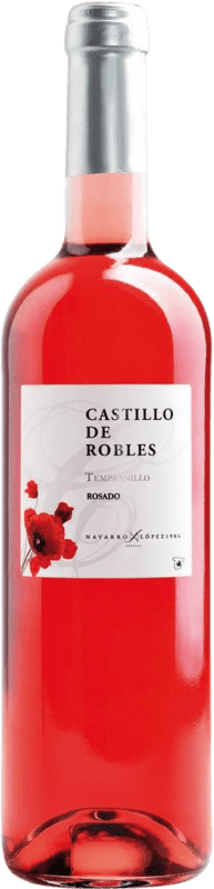 免费送货 | 玫瑰酒 Castillo de Robles Rosado D.O. La Mancha 卡斯蒂利亚 - 拉曼恰 西班牙 Tempranillo 75 cl